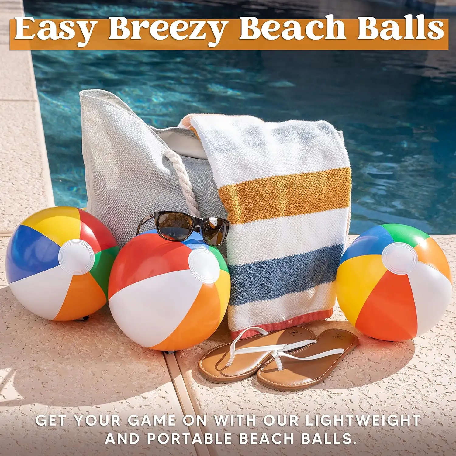 JOYIN 12 Packs 16 inch Inflatable Beach Balls - 91lnlmykx2l._ac_sl1500_